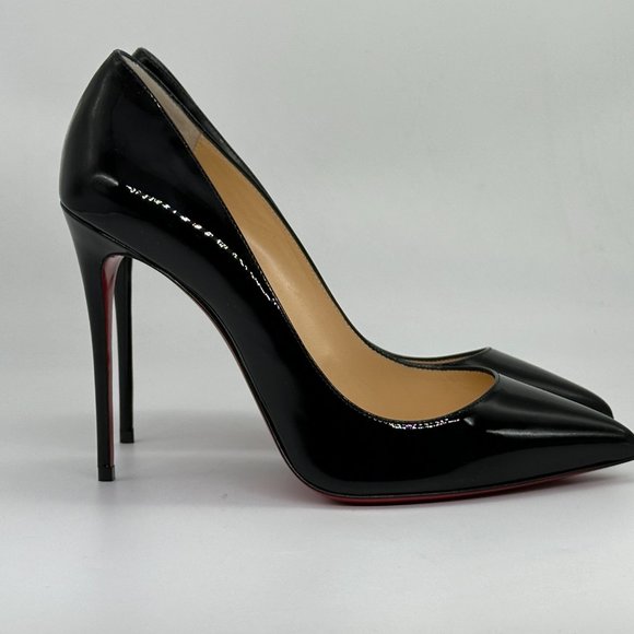 Christian Louboutin PIGALLE FOLLIES 100 Patent Leather Heels Pumps Shoes - Picture 6 of 16